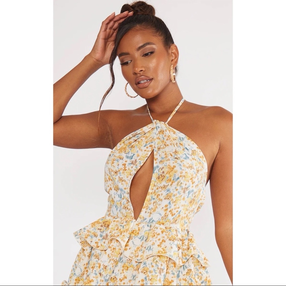 Halter Ruffle Mini Dress - Picture 3 of 3